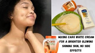 PROMIXING CARO WHITE & VASELINE LOTION FOR A BRIGHTER, LIGHTER SHINNING SKINTONE WITHOUT GREEN VEINS
