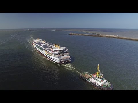 ijmuiden gemeente Texelstroom by Drone aankomst IJmuiden TESO Veerboot