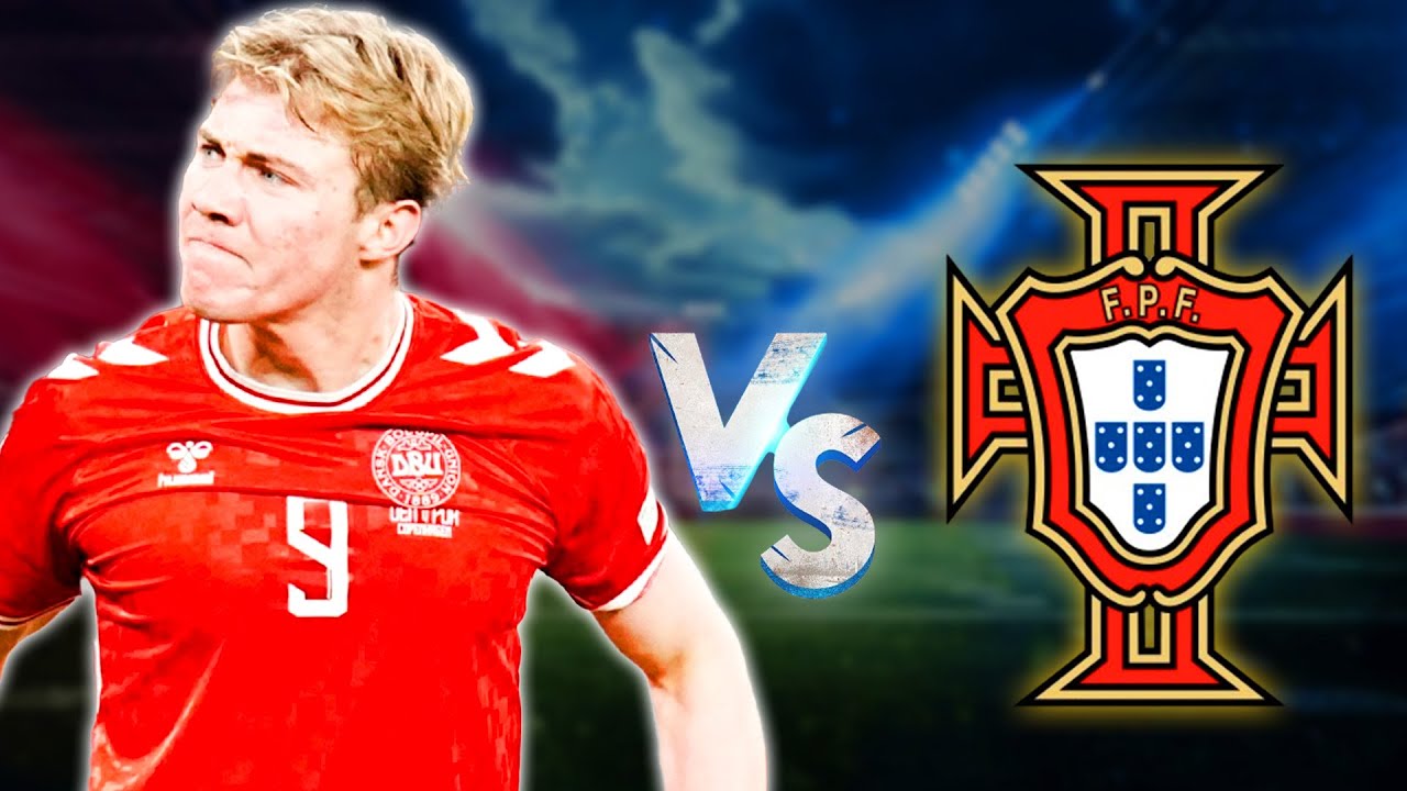 Rasmus Højlund vs portugal || Dribbling skills, goals and passes || UEFA Nations League 2024/2025
