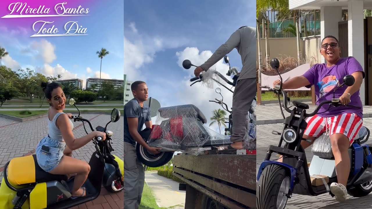 Paloma e João Matheus Compraram Suas Motinhas Elétricas! (A linha Tbm) 🤩 - Mirella Santos Stories