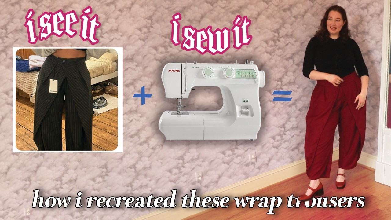 Sewing my Pinterest board | how to recreate ANYTHING instead of buying new (trousers edition)