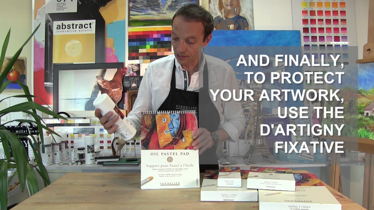 Oil Pastel Cardboard + Sable Brush Set // Still Life Colors // Set of 24 Colors video thumbnail