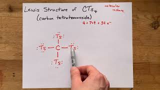 Lewis Structure of CTs4 (carbon tetratennesside)