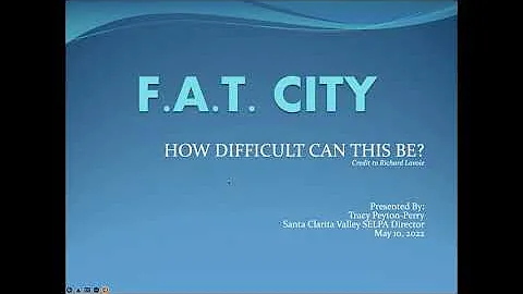F.A.T. City (SPED workshop) - 10 May 2022 - Presen...