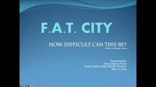 F.A.T. City (SPED workshop) - 10 May 2022 - Presenter: Tracy Peyton by Bobby Becka 1,735 views 2 years ago 1 hour, 57 minutes