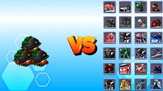 Ultimate Little Cherry Shooter Odyssey Buff vs All Zombies Max Level | PvZ Fusion 3.1.1