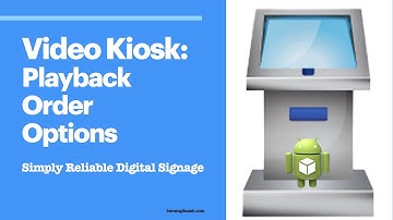Control Video Kiosk Playback Order - Digital Signage | loop video | Touch Screen Kiosk for Android
