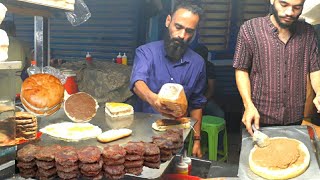 Special Egg Shami Sandwich | Biggest Bun Kabab Of Pakistan @KhandaniStreetFood