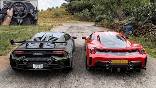 : Lamborghini Hurac'an STO & Ferrari 488 Pista - Forza Horizon 5 | Logitech G923 Steering Wheel