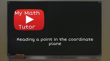Reading a point in the coordinate plane