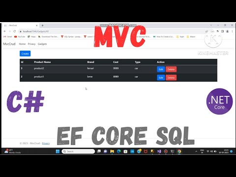 C# MVC CRUD Tutorial | Asp.net MVC full CRUD using Entity Framework | MVC CRUD