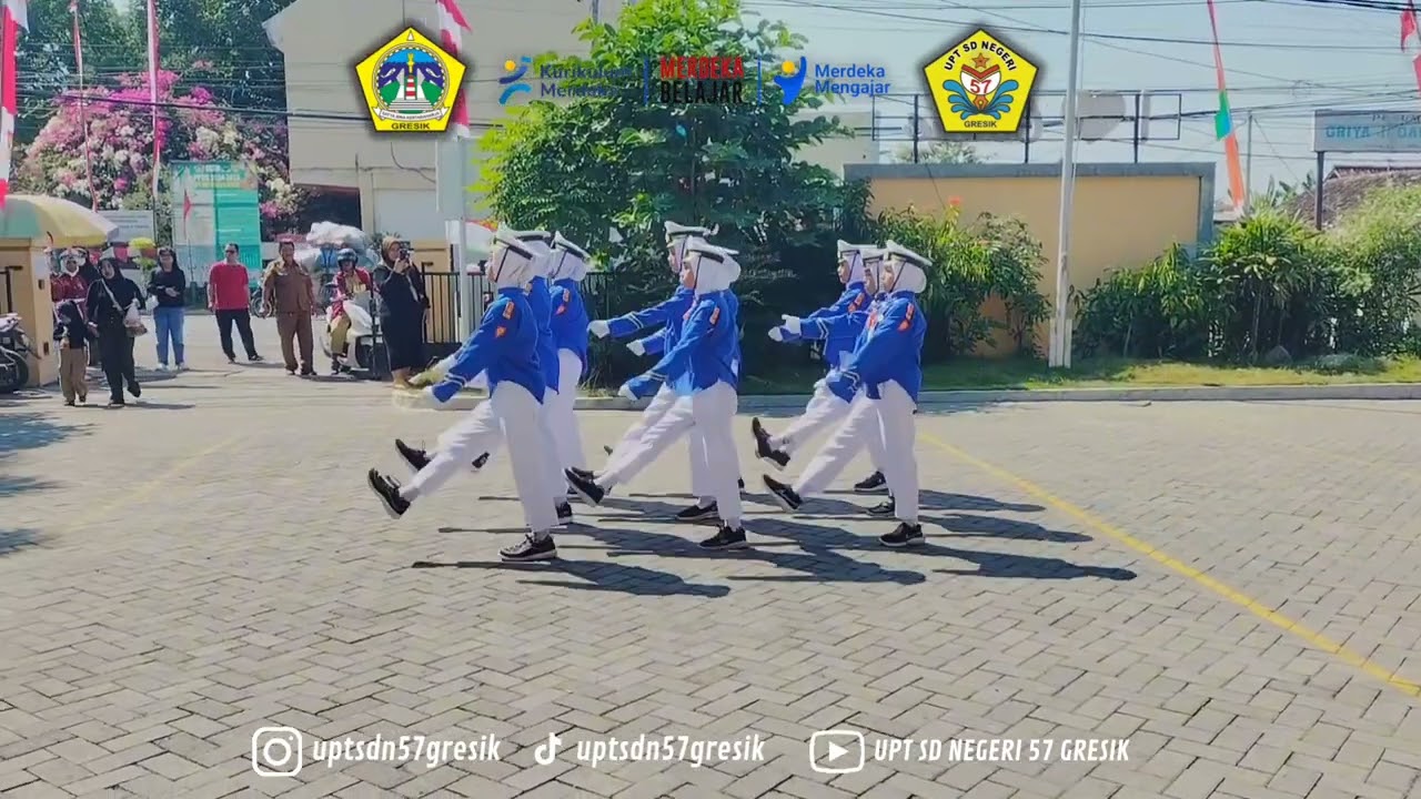 LOMBA PBB, PERINGATAN HUT RI KE 79 TAHUN 2024 KECAMATAN CERME || UPT SD NEGERI 57 GRESIK