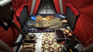 Hot Tent Camping In A Snowstorm ! by Serkan Bilgin Bushcraft 7,967,992 views 6 months ago 20 minutes