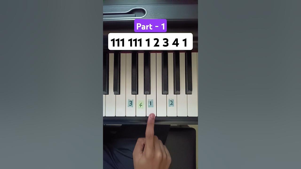 Jingle Bell 🔔 (Part - 1) Easy Piano Tutorial For Beginners 🔥 #shorts