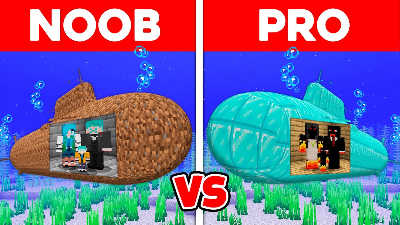 SUBMARINO de NOOB vs PRO para PROTEGER FAMÍLIA