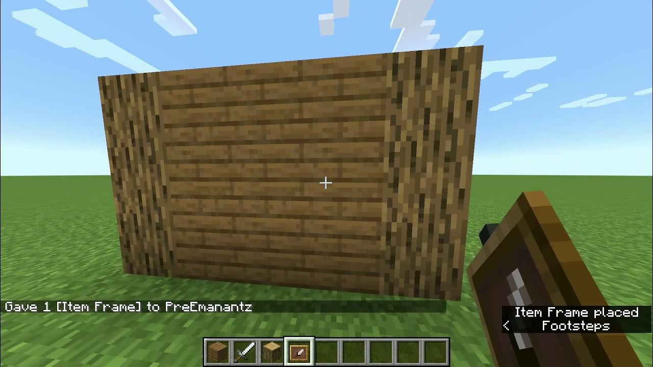 How To Get Invisible Item Frames In Vanilla Minecraft YouTube