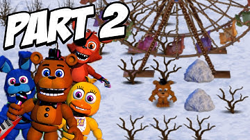 FNAF World 3D Gameplay Walkthrough Part 2 | SNOW Area + BOSS IN 3D!