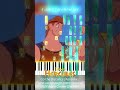 Hercules - Go the Distance | Karaoke & piano accompagniment (part 2) #shorts