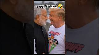 Trump and Modi AI Meme in Rain 😂 Landed in Parallel Universe! #shorts