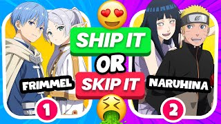 Ship It❤️ or Skip It❌ Anime Couple | Anime Quiz😍 screenshot 4