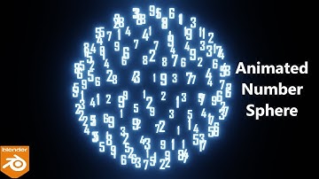 Numbers Animation In Blender | Geometry Nodes