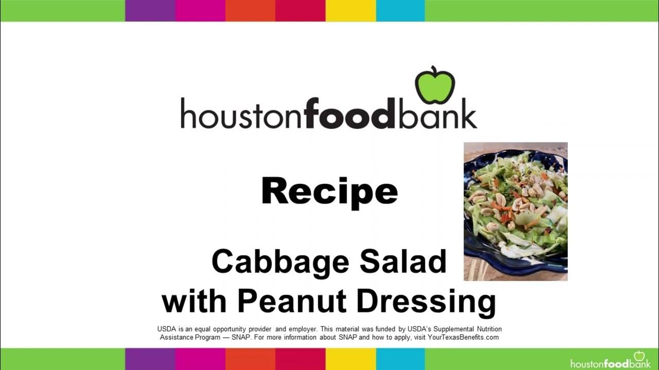 Cabbage Salad with Peanut Dressing YouTube