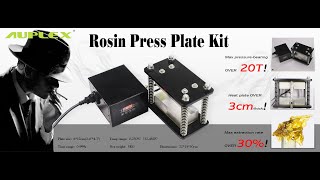 Auplex Brand Rosin Press Plate Kit Extraction (more than 25% YIELD)
