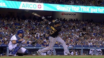 PIT@LAD: Ramirez hits an RBI double into left field