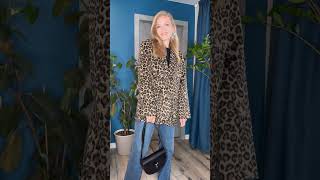 Леопардовый пиджак-пальто с ALIEXPRESS ❤️‼️в телеграм LeraVmode обзор №0657