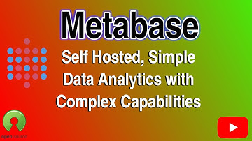 Metabase, a free, self-hosted, open source simple data analytics system with complex capabilities.