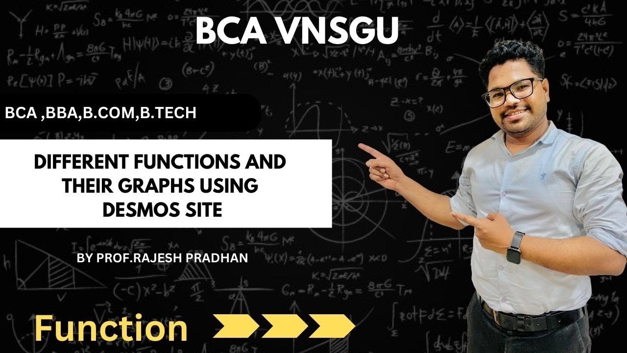 DIFFERENT FUNCTIONS AND THEIR GRAPH USING DESMOS - YouTube