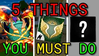 5 Things You MUST DO Before the DRAGON REWORK UPDATE (Blox Fruits)