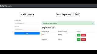 Budget Management In PHP With Source Code | Source Code & Projects