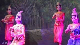 3D SIEM REAP, CAMBODIA Aspara Show - Side by Side 3D