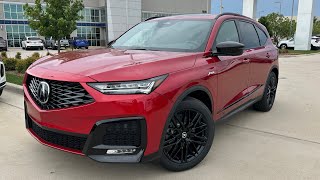 Performance Red 2025 Acura MDX A-Spec Advance Walkaround