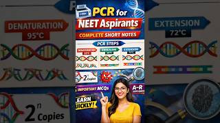 PCR notes for neet students and board #neet #cbse12thbiology #biologyshorts #questionpapers