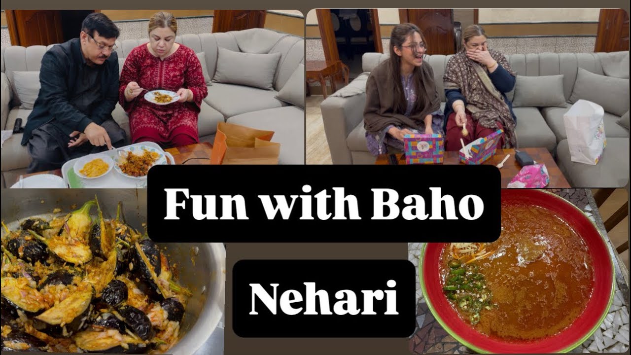 Baho k sath fun kiya 🥰pancake try kiye 😋Nehari bnai or khai 😜subscribe for daily easy recipes 