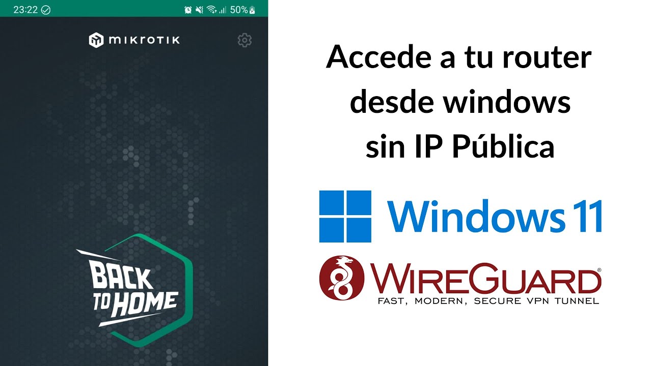 Conéctate remotamente con WireGuard 🔒 VPN Back to Home en MikroTik + Windows