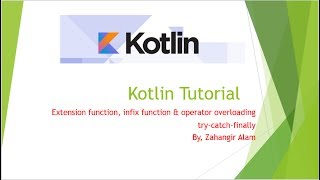 9. Kotlin Programming - Extension & infix function, operator overloading (Bangla Tutorial)