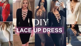 DIY | How To Make A Lace Up Dress + Pattern Making