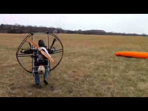 Eric is skybound!  Paramotor training in Missouri