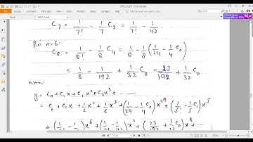 Power Series Solution Ex#10.10 (Q#10 & 20)