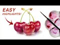 HOW TO PAINT CHERRIES 🍒 Watercolor Beginner-Friendly Tutorial