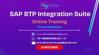 SAP BTP Integration Suite Demo||SAP Integration Suite||SAP BTP CPI Training||Virtuesolutions