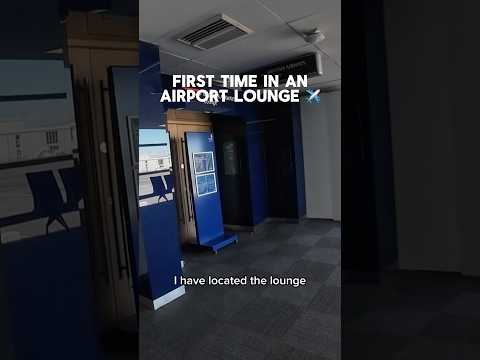 My FIRST TIME in an airport lounge ✈️