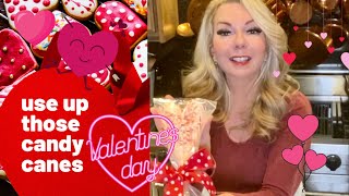 TURN LEFTOVER CANDY CANES FROM CHRISTMAS INTO WONDERFUL VALENTINE TREATS Leftover Candy Crafts