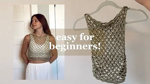 how to crochet: mesh tank top