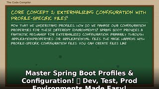 Master Java Spring Boot Profiles! 🚀 Configuration for Dev, Test & Prod Environments Made Easy!