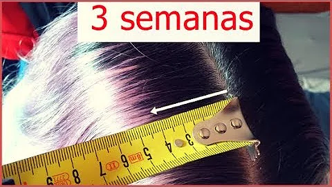 ¿A qué velocidad puede crecer el pelo en 3 semanas?