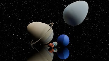 Eggs planet bouncing | Solar System Planet Size Comparison 3D